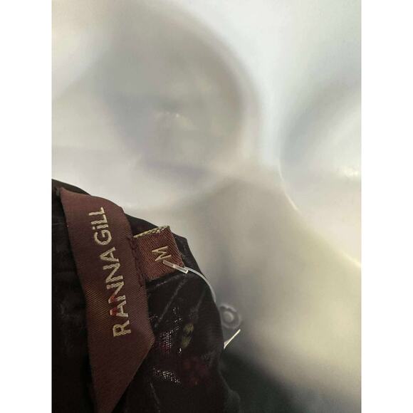 Anthropologie Black Maxi Dress with Colorful Embroidery - Picture 4 of 9